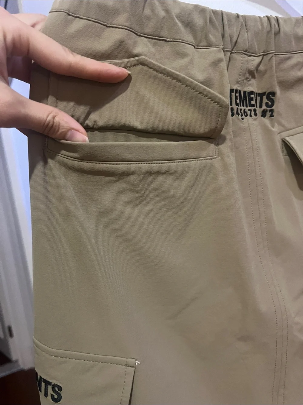 Vetements Beige Cargo Midi Skirt